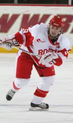 <b>Junior co-captain Gina Kearns and the Terriers fell, 5-0, against the Huskies</b>