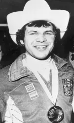Eruzione, pictured here after helping Team USA capture the 1980 Olympic gold medal, has established an endowed scholarship for the BU hockey program.