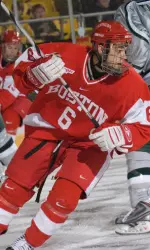 Pereira opened the scoring in the Terriers' 6-3 win over Cornell at Madison Square Garden on Saturday.