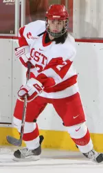 Junior co-captain Sarah Russell, who scored twice in Saturday's game