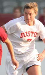 Junior Casey Brown's first goal of the season came in double overtime vs. Hartford on Sunday