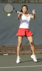 Junior Francine Whu along with freshman Stefanie Nunic earned a doubles victory before elimination