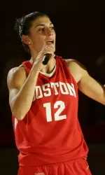 Senior Christine Kinneary reminds students that BU's Nov. 20 game with Siena will be Laundry Night at The Roof