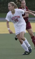 Junior Emily Pallotta tallied two goals in the Terriers' 4-0 triumph over UVM.