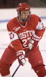 Freshman Vinny Saponari had a goal and an assist for the Terriers.