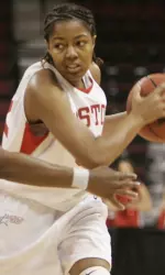 Senior Jesyka Burks-Wiley led with a team-high 20 points vs. Central Michigan.