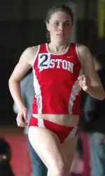 Junior Sarah Mosser won the mile run at the Harvard Open.