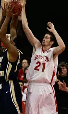 Freshman Jake O'Brien was only two boards away from his first career double-double (18 pts., 8 rebs).