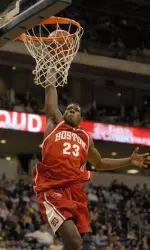 Freshman forward John Holland