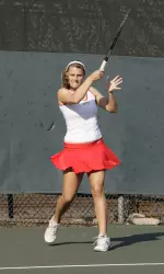 Junior co-captain Danielle Abraham