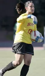 Sophomore Janie Reilly saved a penalty kick in the Terriers' 2-0 loss to Milwaukee.