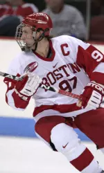 Two-time All-American Matt Gilroy is one of three BU players nominated for the Hobey Baker Award.