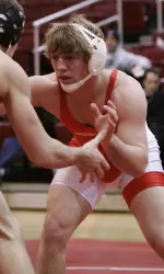 Junior C.J. Inglin recorded a first-period fall in his match at 165.