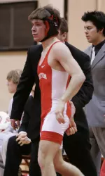 Senior Abbie Rush earned three wins in the 141-pound bracket