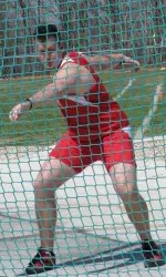 Bicanic took third in the shot put at the Harvard Open