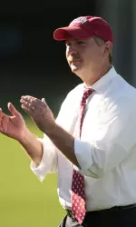 Men's soccer coach Neil Roberts is celebrating 25 years at BU.