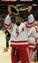 Strait was an assistant captain for this year's NCAA champion Terriers.
