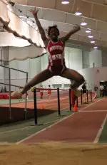 Senior Tahari James finished second in the triple jump.