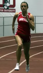 Senior Erin Catarius won the 100m dash at the Brown Springtime Invitational.