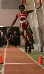 Senior Tahari James captured the New England long jump championship.