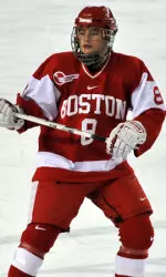 Holly Lorms collected her third goal of the season in BU's last game