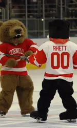 Here I am playing around with Cornell's mascot at MSG in 2007