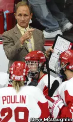 Head coach Brian Durocher has led BU to a 14-2-3 record in 2010-11.