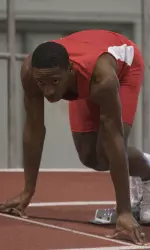 Redshirt freshman R.J. Page won the 60m and 200m dashes.