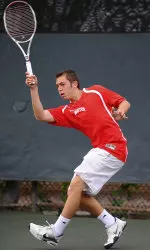Junior Alex Green went 1-1 in singles action