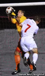 Redshirt-freshman Brandon Briggs recorded one save for his first career shutout.