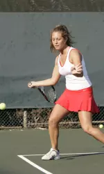 Senior Vanessa Steiner returned to action after missing the last two seasons due to injury.