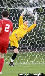 Freshman goalkeeper Nick Thomson stopped a personal-best 10 shots