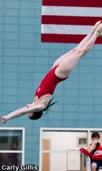 Senior diver Bailey O'Brien