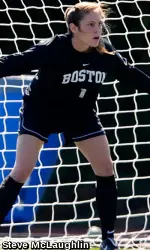 Senior Alice Binns stopped four shots against Harvard in the first round of the NCAAs.