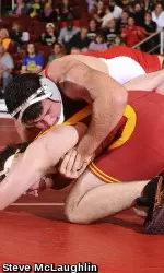 Innis upset top-seeded Michael McMullan of Northwestern in the heavyweight final.