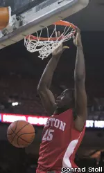 Senior Patrick Hazel had a career-high 15 points with eight rebounds