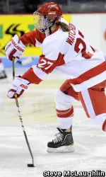 Senior defenseman Tara Watchorn scored her second goal of the season.