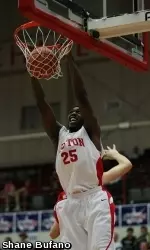 Senior Patrick Hazel averaged 13.3 ppg, 8.7 rpg and 3.3 bpg over the weekend.