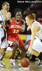 Chantell Alford became the 20th Terrier to score 1,000 points Saturday against WVU.
