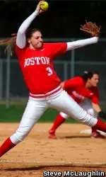 Sophomore Erin Schuppert threw a career-high eight strikeouts on Saturday