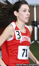 Junior Katie Matthews earned First Team All-America status during the indoor season.