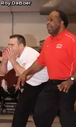 Head coach Carl Adams (R) and associate head coach Sean Gray (L) have put together another strong recruiting class for the Terriers.