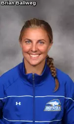 Katie Hertsch spent three years at Hofstra before coming to BU