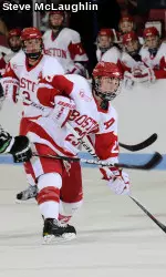 Sophomore forward Marie-Philip Poulin potted her first two goals of the season.