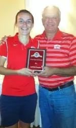 Sophomore Kristyna Pavlickova is the first Terrier to repeat as champion of a tournament.