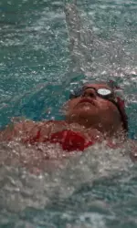 Senior Katie Radin won the women's 200 backstroke.