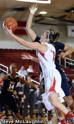 Junior Danielle Callahan scored a career-high 18 points.