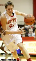 Senior Mo Moran tied for the team-high with 16 points.