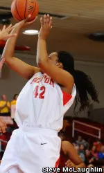 Junior Whitney Turner led BU with eight rebounds.
