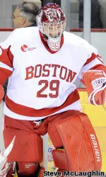O'Connor made 31 saves to help BU knock off top-ranked UNH on Thursday.